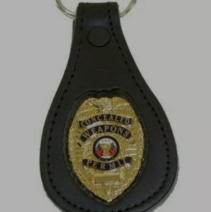 CWP Concealed weapons CCW Permit Key Ring